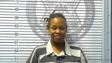Mugshot of SHAMEKA DENISE SIMMONS booked in Harrison County, Mississippi on March 24, 2026