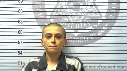 Mugshot of SAMANTHA MICHELLE WHITE booked in Harrison County, Mississippi on March 27, 2026