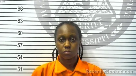 Mugshot of TANIYAH LASHAE ADAMS booked in Harrison County, Mississippi on April 5, 2026