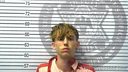 Mugshot of TYLER NICHOLAS ANKENBRUCK booked in Harrison County, Mississippi on March 26, 2026