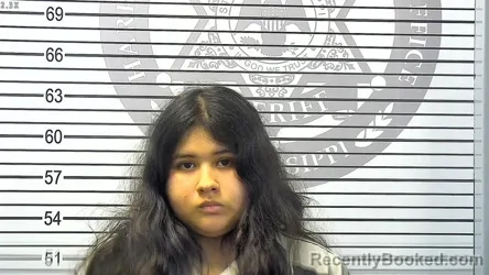 Mugshot of TANIA JISSEL BUSTILLO-FLORES booked in Harrison County, Mississippi on March 25, 2026
