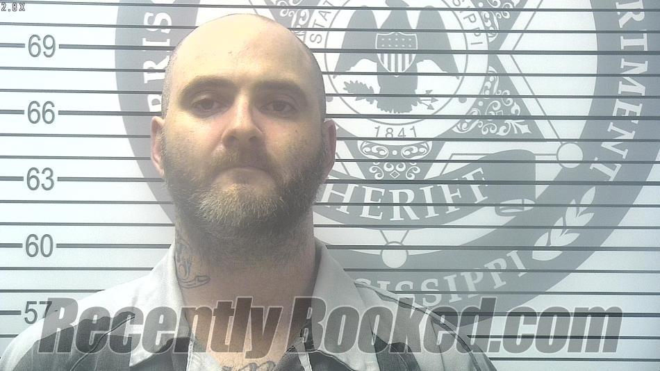 Booking photo from Harrison County, Mississippi