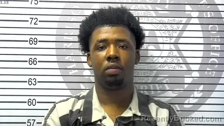 Mugshot of TREVADY TREVON MARKS booked in Harrison County, Mississippi on March 16, 2026