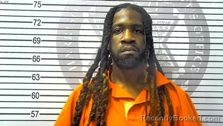 Mugshot of TONIE RAYSHAD SPEARS booked in Harrison County, Mississippi on March 21, 2026