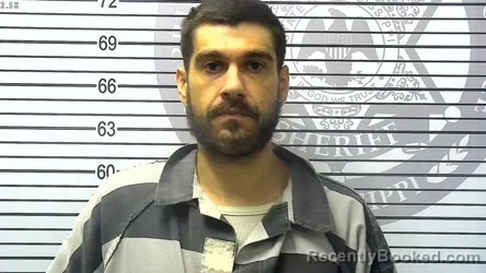 Booking photo from Harrison County, Mississippi