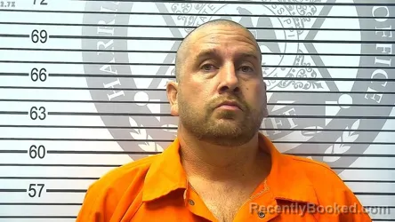 Booking photo from Harrison County, Mississippi
