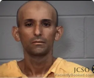 Mugshot of Hernan A Arboleda Ortiz booked in Jackson County, Mississippi on August 17, 2026