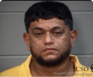Mugshot of Carlos X Arroyo Torres booked in Jackson County, Mississippi on August 30, 2026