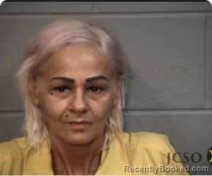 Mugshot of Tina L Adams booked in Jackson County, Mississippi on August 31, 2026