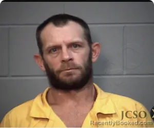 Mugshot of Jonathan C Jordan booked in Jackson County, Mississippi on September 11, 2026