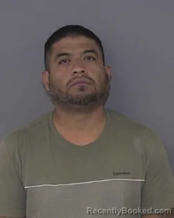 Mugshot of Moises Flores Hernandez booked in Union County, North Carolina on September 27, 2026