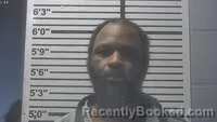 Mugshot of DESMOND EVANS booked in Jones County, Mississippi on April 13, 2026
