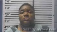 Mugshot of Zamya Mayers booked in Jones County, Mississippi on August 22, 2026
