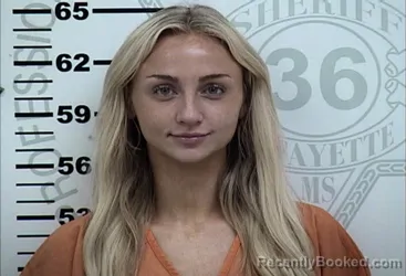 Mugshot of PAIGE ADDISON GROSS booked in Lafayette County, Mississippi on June 21, 2026