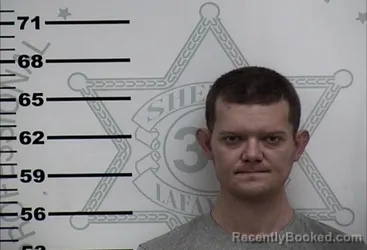 Mugshot of Cameron Milton Hughes booked in Lafayette County, Mississippi on August 13, 2026
