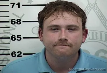 Mugshot of Jacob Allan Stroud booked in Lafayette County, Mississippi on August 15, 2026