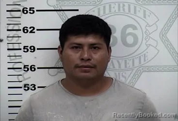 Mugshot of Francisco Javier Baltazar-Monroy booked in Lafayette County, Mississippi on August 18, 2026