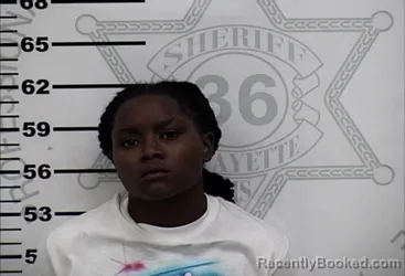 Mugshot of Arienessia Jakiya Adams booked in Lafayette County, Mississippi on August 27, 2026