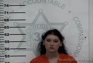 Mugshot of Haily Marie Evazich booked in Lafayette County, Mississippi on September 6, 2026