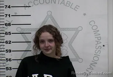 Mugshot of Harleigh Grace Mills booked in Lafayette County, Mississippi on September 6, 2026