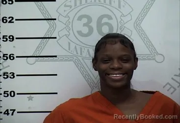 Mugshot of Destiny Marshinay Marian Hall-Carter booked in Lafayette County, Mississippi on September 13, 2026