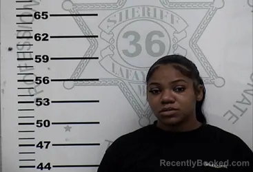 Mugshot of Dynasty Monique Marie Hall booked in Lafayette County, Mississippi on September 13, 2026