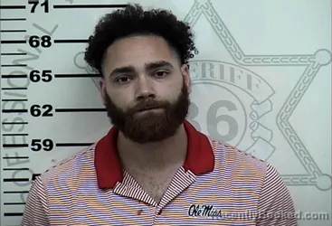 Mugshot of Kaleb Jordan Blackwell booked in Lafayette County, Mississippi on September 20, 2026
