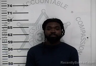 Mugshot of Najeric Shamar Sanders booked in Lafayette County, Mississippi on October 9, 2026