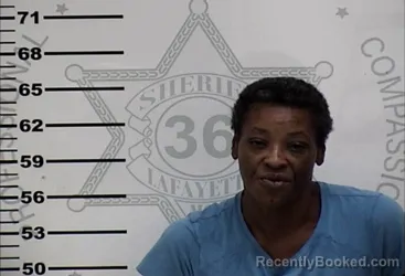 Mugshot of Shaneke Lanet Burdette booked in Lafayette County, Mississippi on October 10, 2026