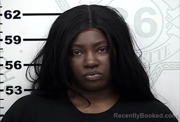 Mugshot of Zakiyah Renae Simmon booked in Lafayette County, Mississippi on October 11, 2026