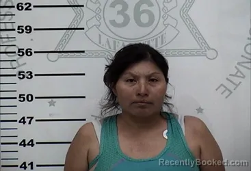 Mugshot of Eudalia Perez booked in Lafayette County, Mississippi on October 12, 2026