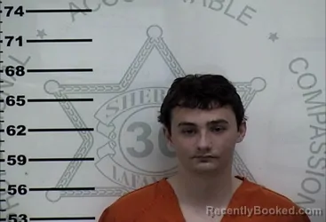 Mugshot of Riley Patrick Brewster booked in Lafayette County, Mississippi on October 15, 2026