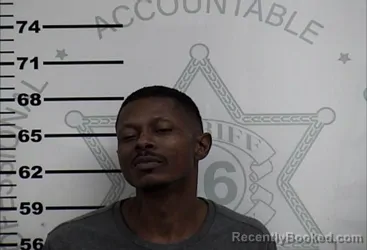 Mugshot of Baradras Allen Martin booked in Lafayette County, Mississippi on October 23, 2026