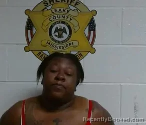 Mugshot of TANISHA NICHELLE HANNAH booked in Leake County, Mississippi on March 21, 2026