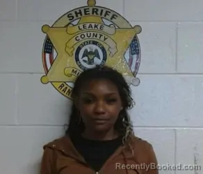 Mugshot of LABRECIA NICOLE TAYLOR booked in Leake County, Mississippi on April 24, 2026