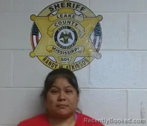 Mugshot of COURTNEY MANDRELL MCCLENDON booked in Leake County, Mississippi on April 24, 2026