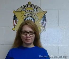 Mugshot of JESSICA FERGUSON booked in Leake County, Mississippi on March 7, 2026