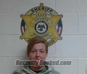 Booking photo from Leake County, Mississippi