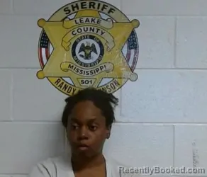 Mugshot of BRIDGET EVANS booked in Leake County, Mississippi on March 31, 2026