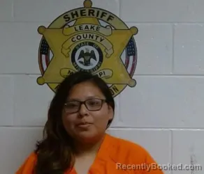 Mugshot of JAELISSA YVETTE MANAE HALL booked in Leake County, Mississippi on April 1, 2026