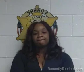 Mugshot of KEYUNDRA TYSHUNNA MCGEE booked in Leake County, Mississippi on April 24, 2026