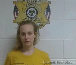 Mugshot of CARLEE ANN POPE SIMMONS booked in Leake County, Mississippi on July 5, 2026