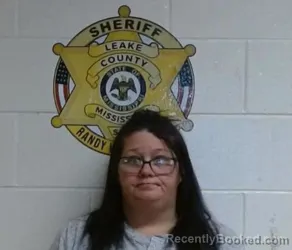 Mugshot of ROBIN LEA CONDERY booked in Leake County, Mississippi on March 24, 2026