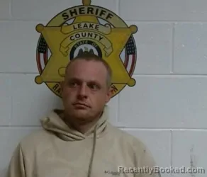 Mugshot of BRADLEY KASE QUICK booked in Leake County, Mississippi on March 19, 2026