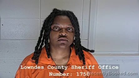 Mugshot of ROKIA LEE booked in Lowndes County, Mississippi on June 7, 2026