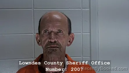 Mugshot of WENDELL IKE EAVES booked in Lowndes County, Mississippi on July 16, 2026