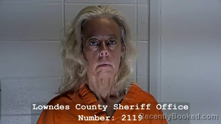 Mugshot of KATHERINE ELIZABETH SANSING booked in Lowndes County, Mississippi on July 7, 2026