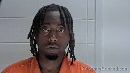 Mugshot of Zha'keem Deante' Thomas booked in Lowndes County, Mississippi on August 19, 2026