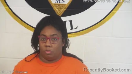 Mugshot of Alicia Yvette Davis booked in Marion County, Mississippi on May 16, 2026
