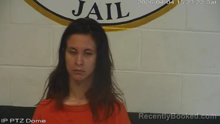 Mugshot of Brooklyn Chey Sullivan booked in Marion County, Mississippi on April 4, 2026